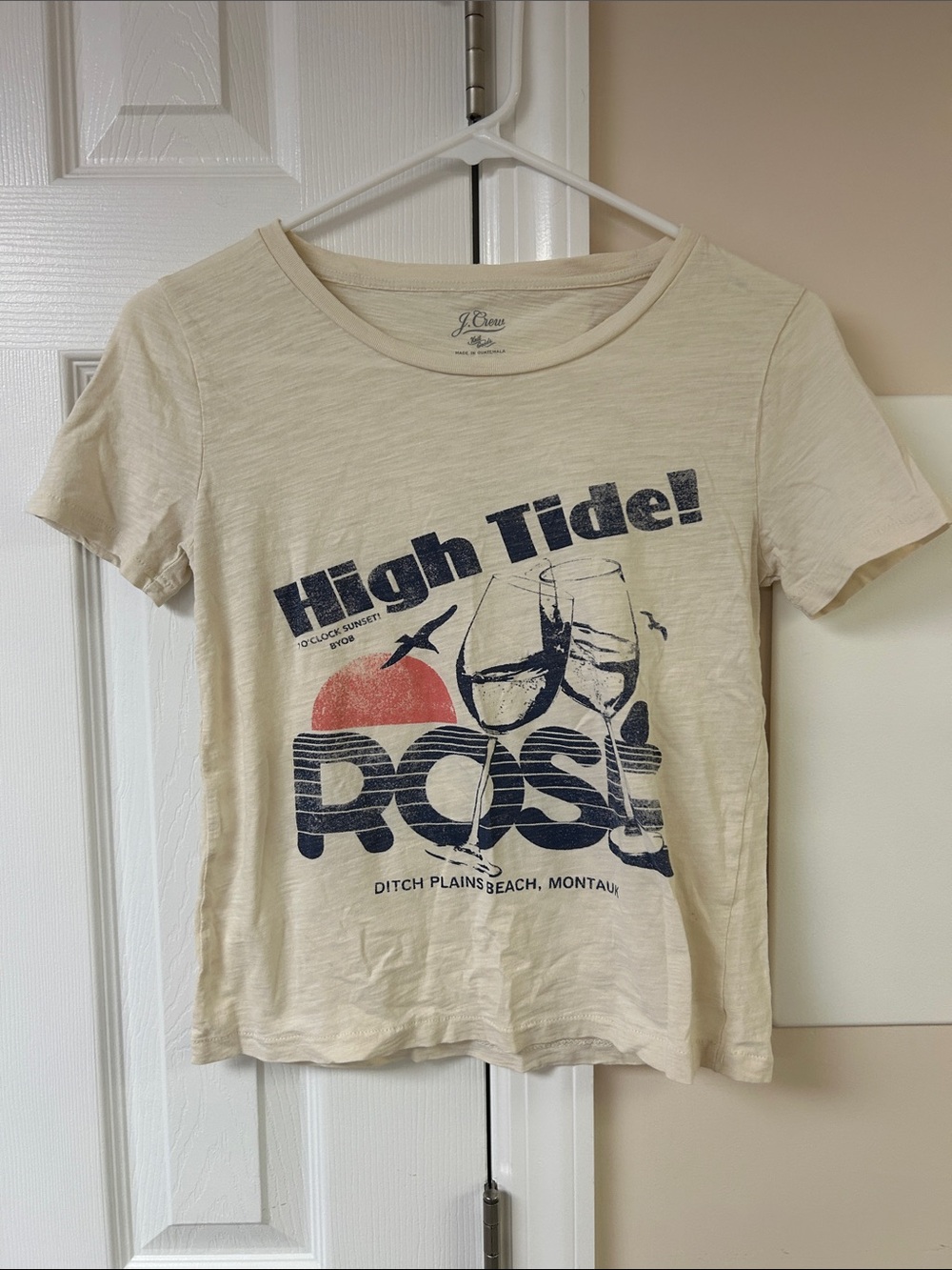 J.Crew "High Tide Rosé" graphic tee
